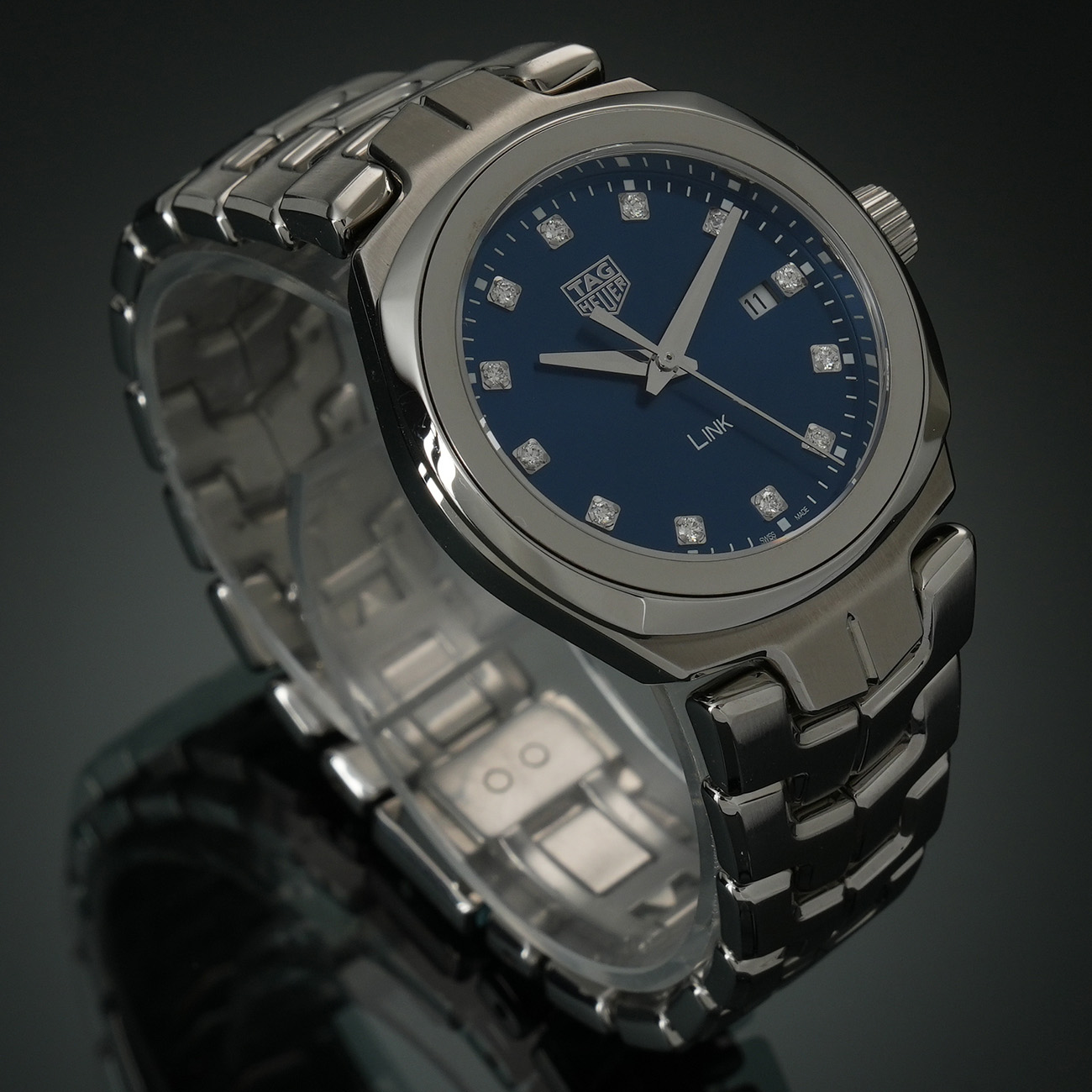 TAG Heuer(USED)태그호이어 링크 12P 다이아 레이디워치 WBC1318